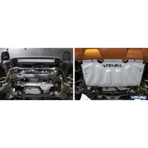 Navara D23 et D40 2005+ Blindage radiateur 6mm RIVAL 2333.4164.2.6