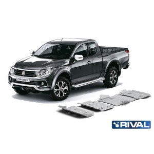 Kit de 4 Blindages en  aluminium 6mm RIVAL pour Fiat Fullback 23333.4046.1.6