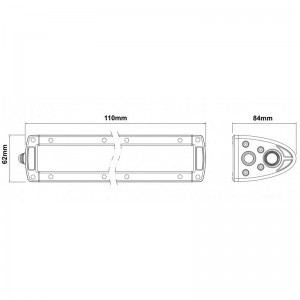 Barre de leds Spot Beam 2 Leds outback import LED2-S