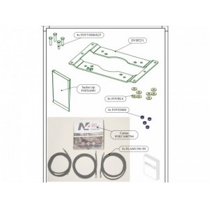 Kit déport boîtier relais 1.5m avec cosse coudée treuil Warn Tabor VR Zeon