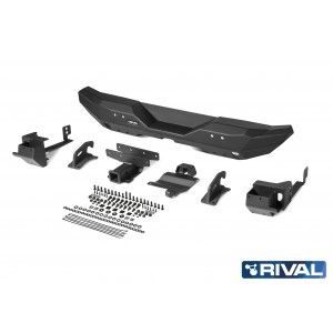 Pare choc arrière court Rival en aluminium pour Jeep Wrangler JL 2D.2709.1-NL