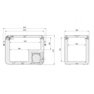 Dometic CFX3 45 Réfrégirateur / Congélateur Front Runner FRID098