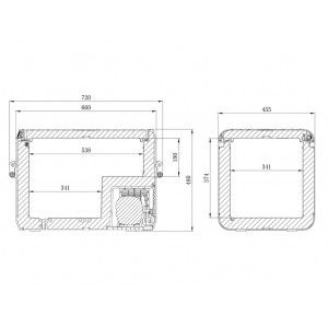 Dometic CFX3 55 Réfrégirateur / Congélateur Front Runner FRID099