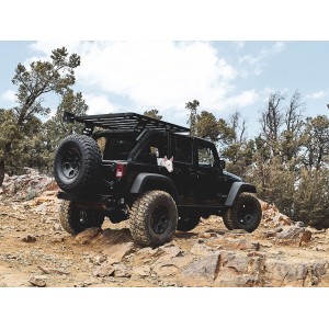 Kit de 1/2 galerie extrême pour une Jeep Wrangler JK 4 portes (2007-2018) - de Front Runner KRJW004T