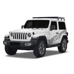 Kit de 1/2 galerie Slimline II pour une Jeep Wrangler JL 2 Portes (2018 - jusqu’à présent) - de Front Runner KRJW033T