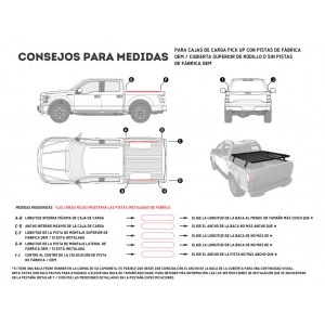 Kit de galerie Slimline II pour une benne de Pick-Up / 1165 mm (l) × 1358 mm(L) - de Front Runner KRLB006T