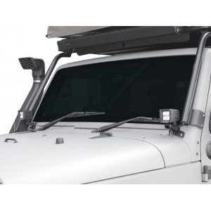 Support de phares sur pare-brise pour une Jeep Wrangler JK/JKU - de Front Runner RRAC014