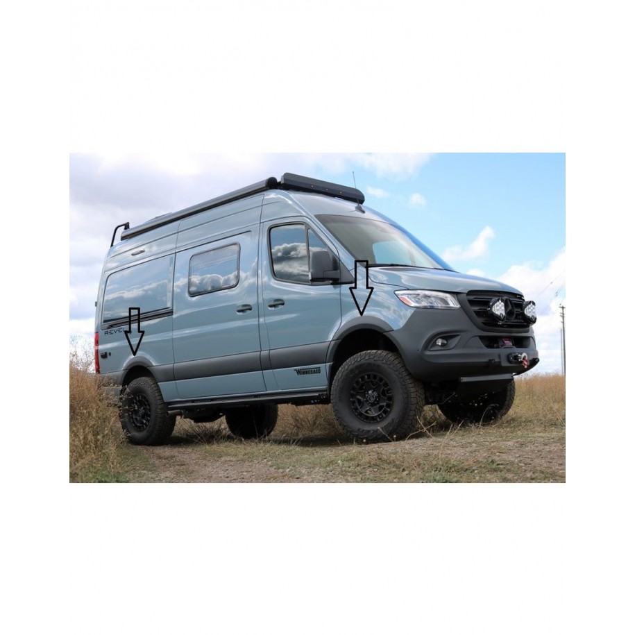 Elargisseurs d'ailes pour MERCEDES SPRINTER W907 Terrawagen