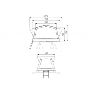 Tente de toit gonflable Dometic TRT 140 AIR Front Runner TENT211