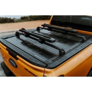 Barre de toit sur rails mtr ford ranger/vw amaro 2023+ noir ford ranger