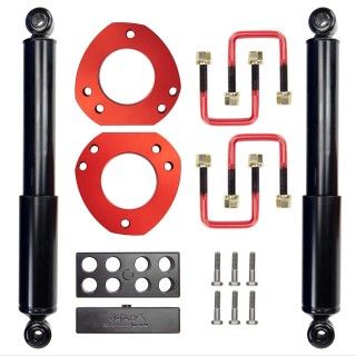 Delta 40SDK 4,00 cm kit de rehausse complet (avant et arrière) pour Fiat Ducato III/Citroën Jumper II/Peugeot Boxer II