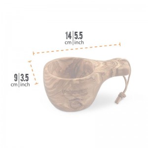 Kuksa tasse en bois d'olivier petromax