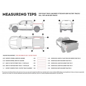 Kit de galerie Slimline II pour une benne de Pick-Up / 1255mm(l) x 1358mm(L) - Front Runner