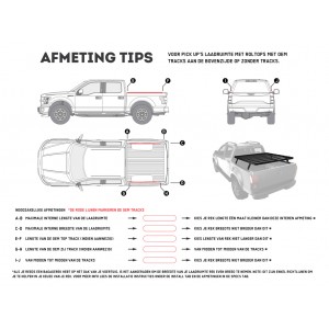 Kit de galerie Slimline II pour une benne de Pick-Up / 1255mm(l) x 1358mm(L) - Front Runner