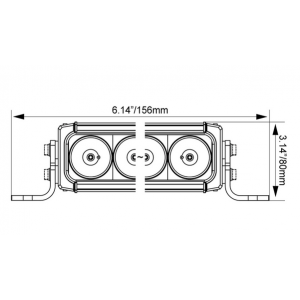 Barre lumineuse LED Vision X XPR de 6 pouces