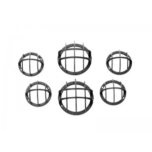 Grilles de protection de feux arrière pour un Land Rover Defender (2007-2016).