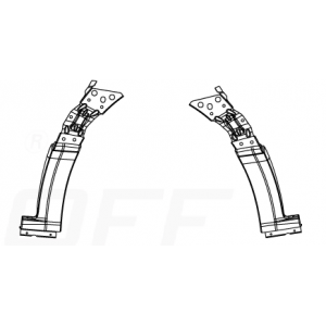 Habillages bas ailes avant profilés Sprinter Supports de bavette avant grande roue ACKC907