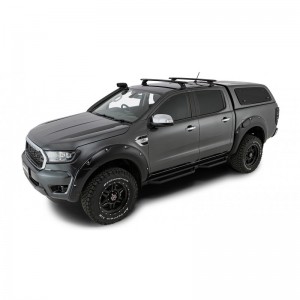 Ford Ranger Raptor 2022-Kit x2 barres de toit 1250mm Vortex Rhino-rack (sur rails de toit) RCH4+VA126