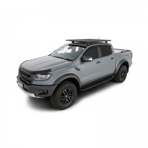 Ford Ranger Raptor 2018 2022-Kit galerie de toit plateforme Pioneer 1528 x 1236mm Rhino-rack (sur ancrage d'origine) RCH4+52100