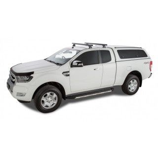 Ford Ranger PX III 2019 2022-Kit x2 barres de toit 1250mm Heavy Duty (sur rails de toit) RLT600+RB1250