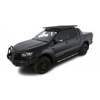 Ford Ranger PX III 2019 2022-Kit galerie de toit plateforme Pioneer Rhino-rack 1528 x 1276mm (sur barres d'origine) SX100+52101