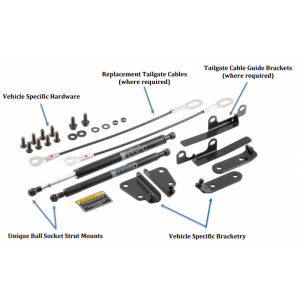 Mitsubishi L200 2016 2018-Verin assistance ridelle Mitsubishi Triton L200 + CABLES