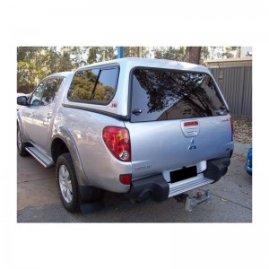 Mitsubishi L200 2005 2015-Hardtop Classic dble cab lisse Std vitres D + G couliss.