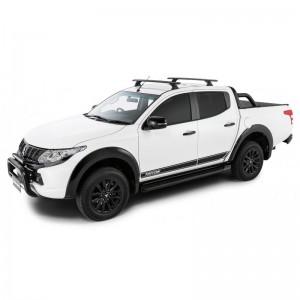 Mitsubishi L200 2018-Kit x2 barres de toit 1260 mm Vortex Rhino-rack (sur ancrage d'origine) - Mitsubishi Triton 2015+