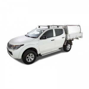 Mitsubishi L200 2016 2018-Kit x2 barres de toit 1260mm Vortex Rhino-rack (sur ancrage d'origine) - Mitsubishi Triton 2015+