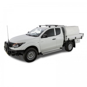 Mitsubishi L200 2016 2018-Kit x2 barres de toit 1260mm Vortex Rhino-rack (sur ancrage d'origine) - Mitsubishi Triton 2015+