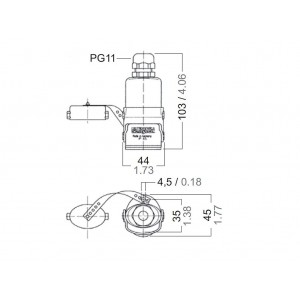 Waterproof Plug Connector / Horizontal