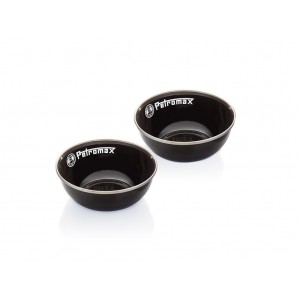 Enamel Bowls / 2 Piece / Black