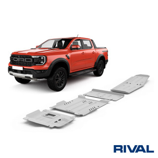 Ford Ranger Raptor 2023+ kit de 3 blindages RIVAL Alu 6mm 23333.1886.1.6