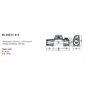 Treuil WARN VR EVO 8 TWAT0020