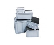 Plastic bins and crates