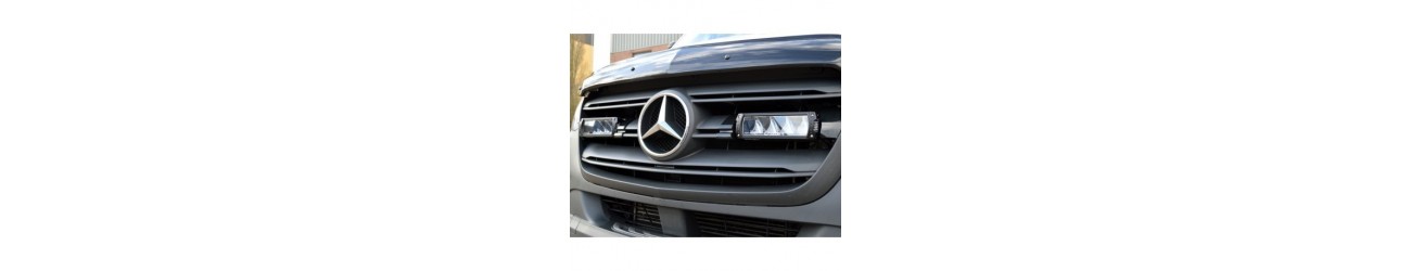 Lighting kit for Mercedes sprinter. integration of led kit in sprinter grille