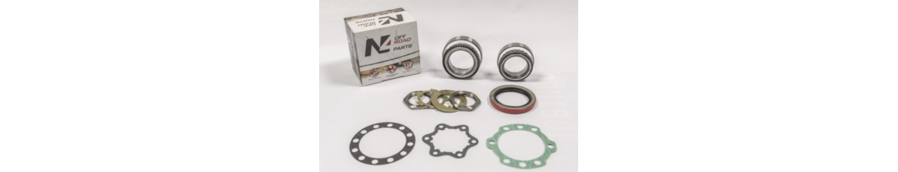 Front or rear wheel bearing kits for 4x4